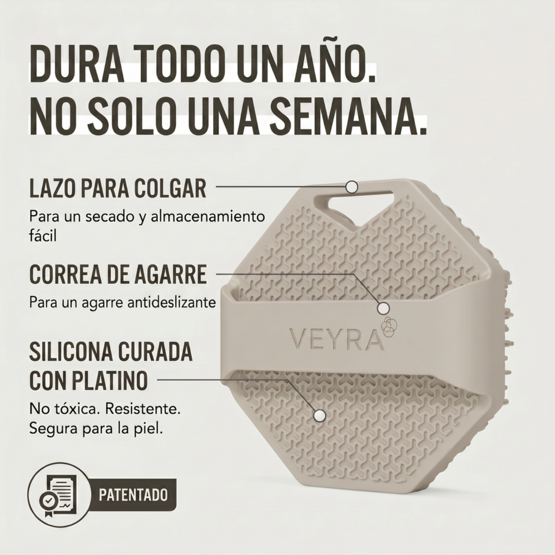 Exfoliante de Silicona Antimicrobiana